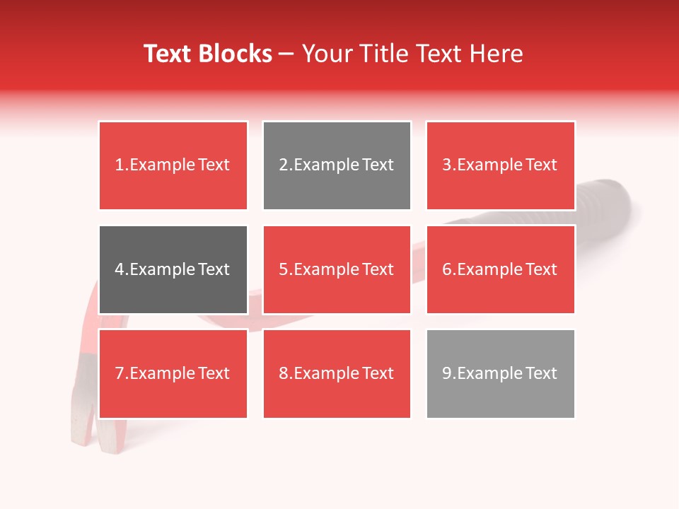 Crowbar On White Background, Focus On Nearest End PowerPoint Template