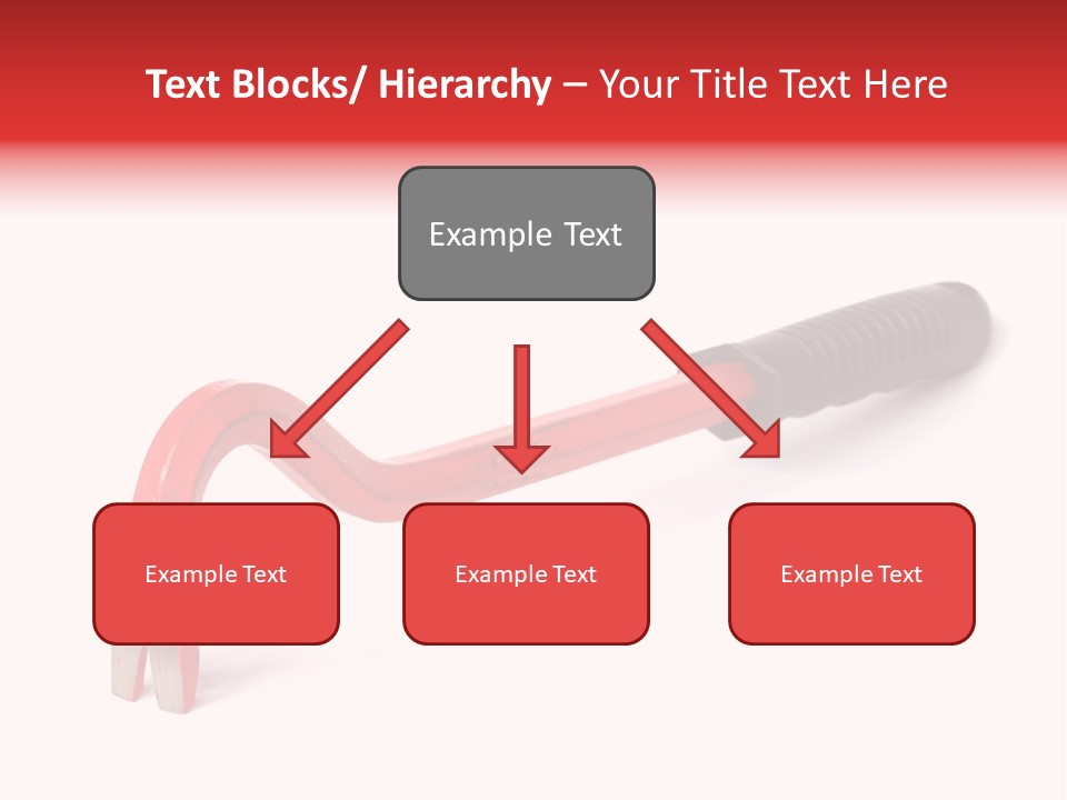 Crowbar On White Background, Focus On Nearest End PowerPoint Template