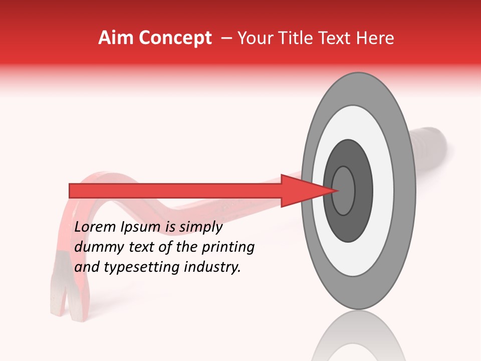 Crowbar On White Background, Focus On Nearest End PowerPoint Template