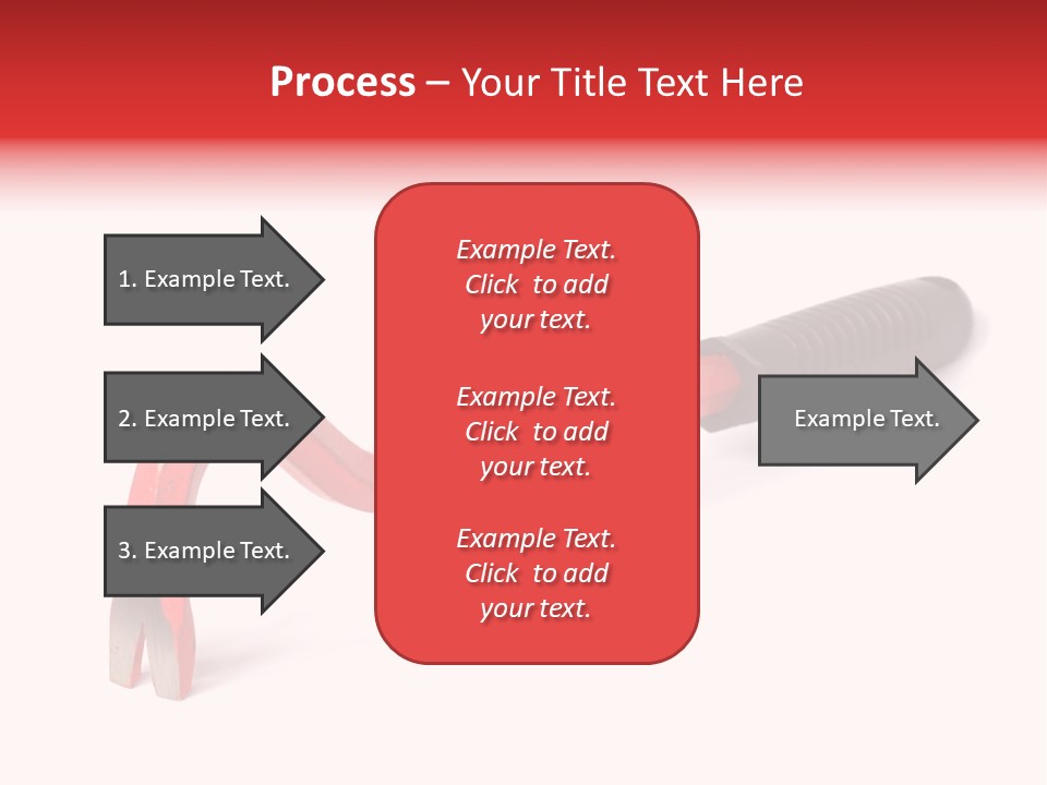 Crowbar On White Background, Focus On Nearest End PowerPoint Template