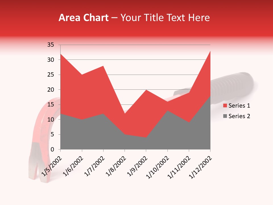 Crowbar On White Background, Focus On Nearest End PowerPoint Template