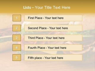 Three Fresh Sandwiches - Turkey Breast, Ham & Swiss And Salami On A Cutting Board. Focus On The Ham Sandwich PowerPoint Template