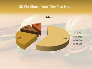 Three Fresh Sandwiches - Turkey Breast, Ham & Swiss And Salami On A Cutting Board. Focus On The Ham Sandwich PowerPoint Template
