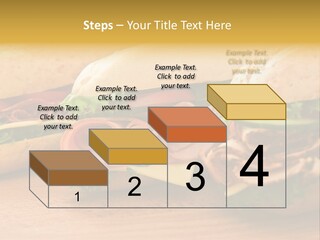Three Fresh Sandwiches - Turkey Breast, Ham & Swiss And Salami On A Cutting Board. Focus On The Ham Sandwich PowerPoint Template