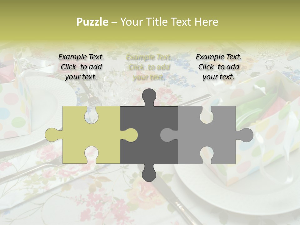 Party Place Setting PowerPoint Template