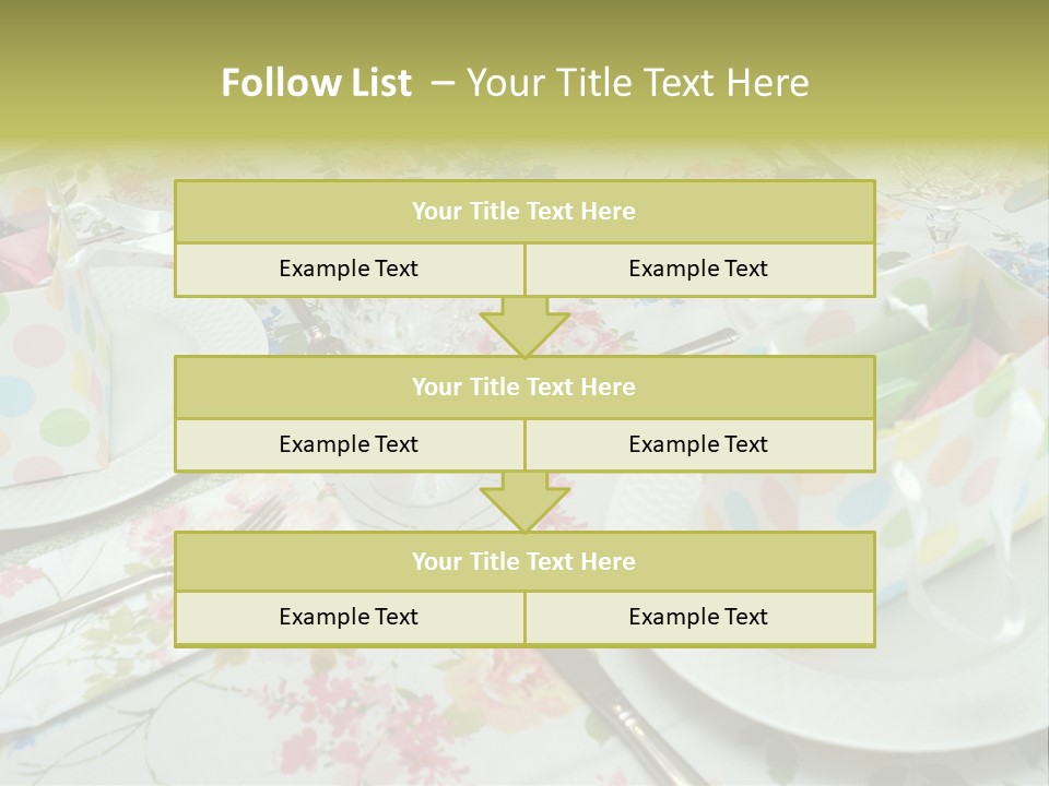 Party Place Setting PowerPoint Template