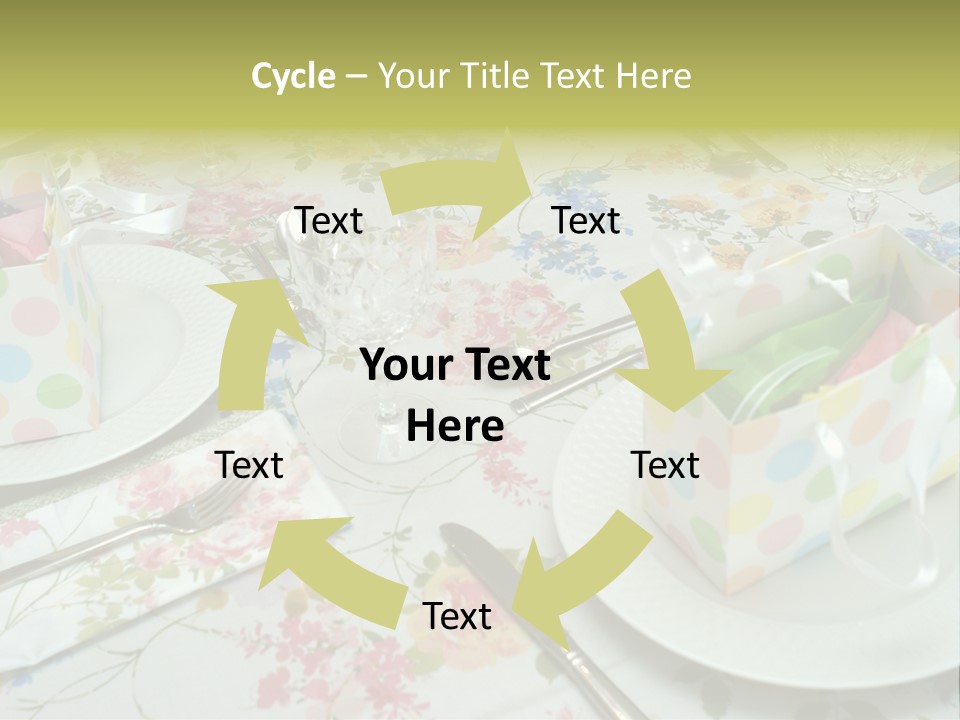 Party Place Setting PowerPoint Template