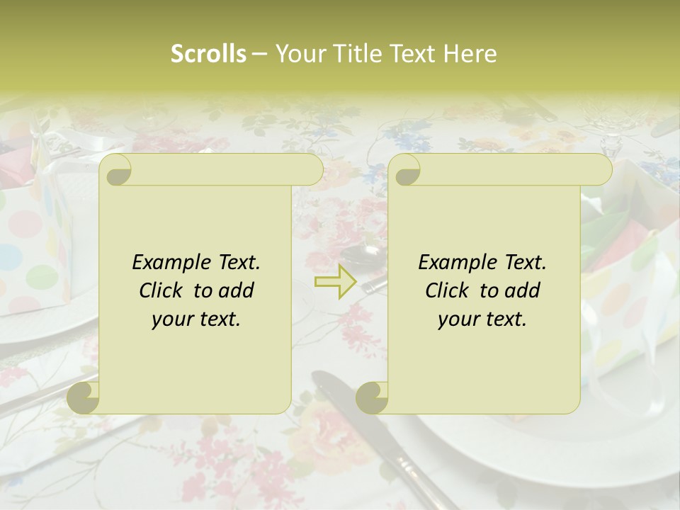 Party Place Setting PowerPoint Template
