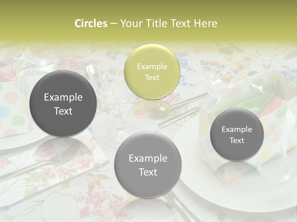 Party Place Setting PowerPoint Template