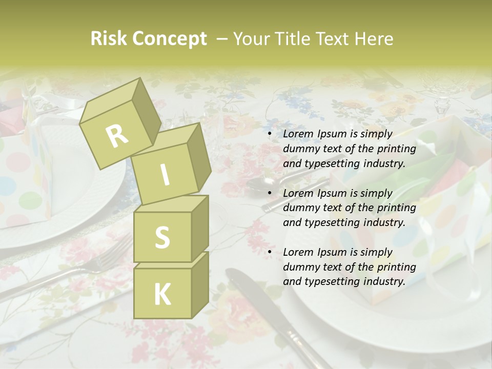 Party Place Setting PowerPoint Template