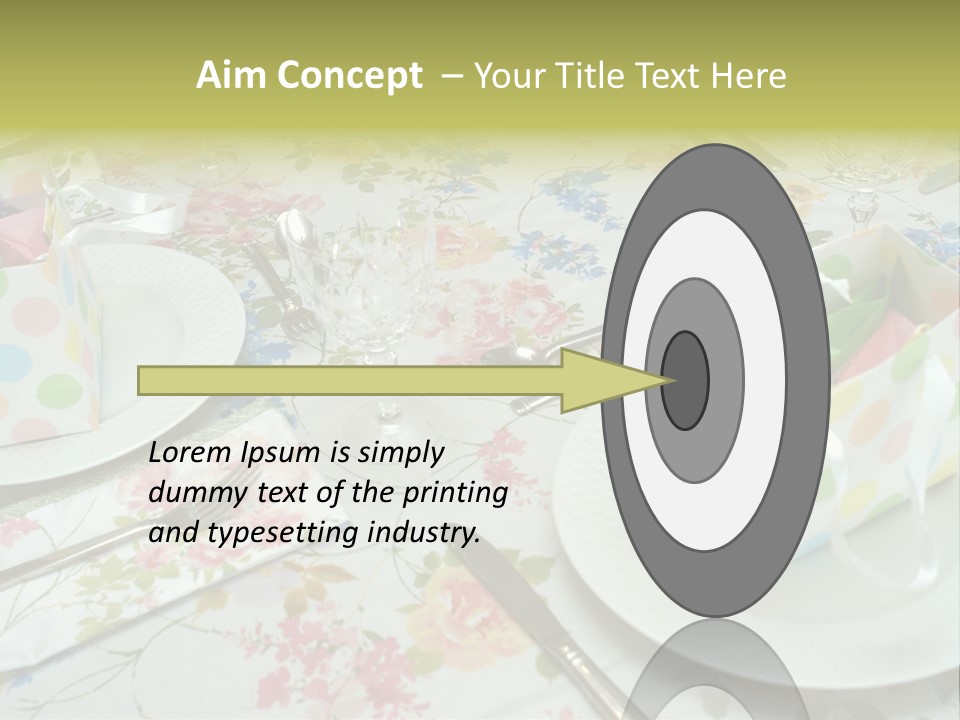 Party Place Setting PowerPoint Template