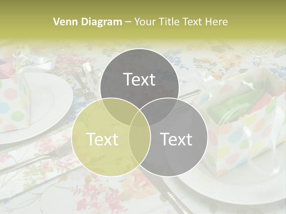 Party Place Setting PowerPoint Template