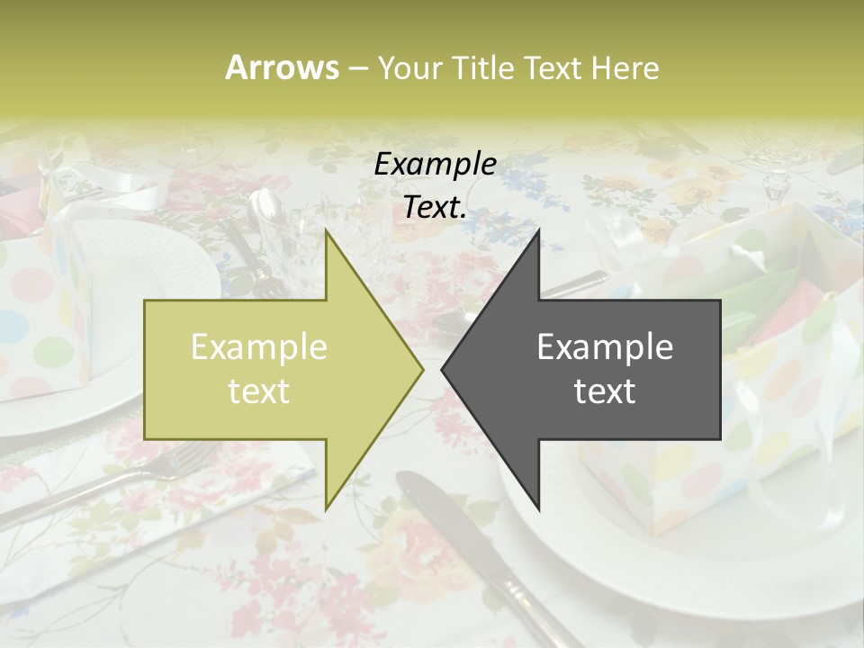 Party Place Setting PowerPoint Template