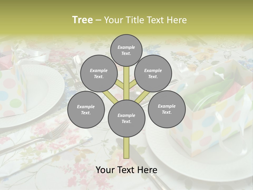 Party Place Setting PowerPoint Template