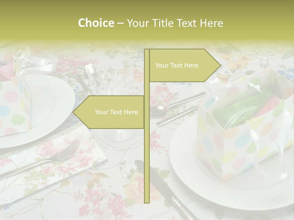 Party Place Setting PowerPoint Template