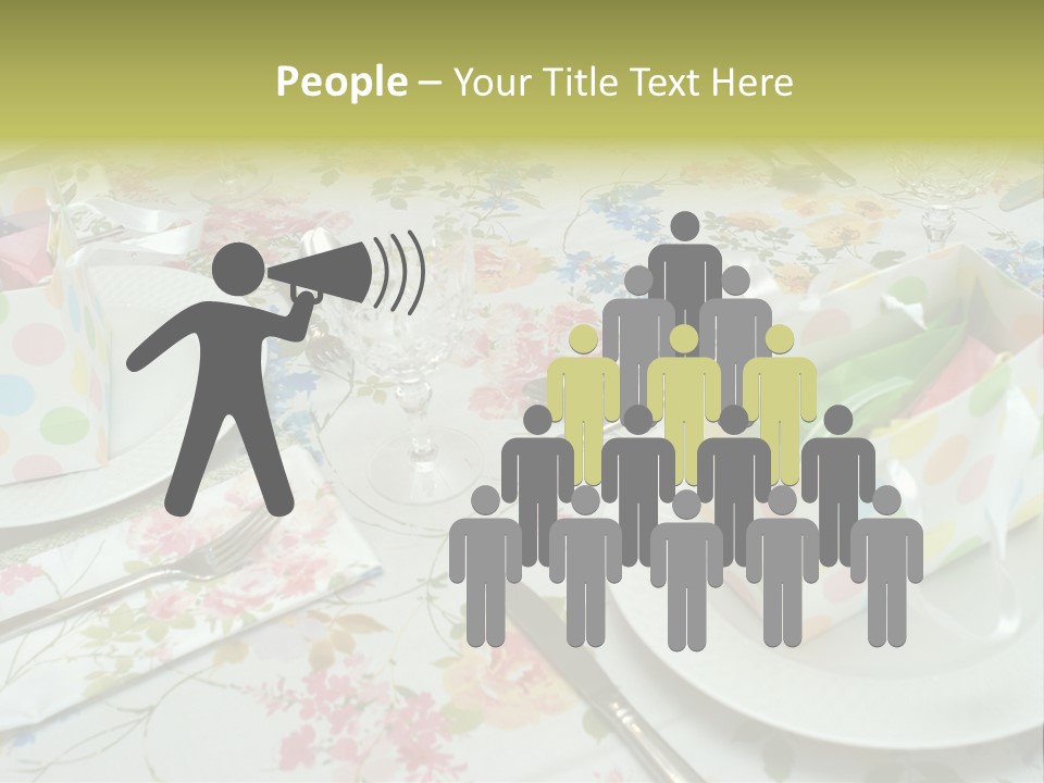 Party Place Setting PowerPoint Template