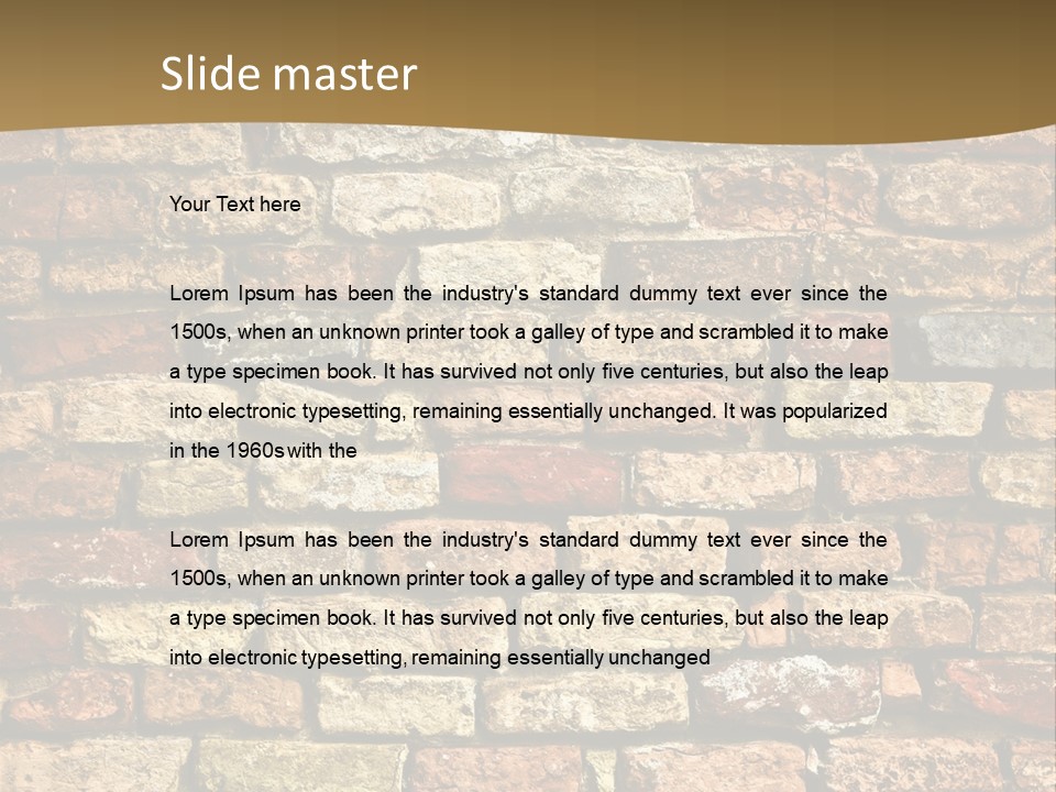 Old Wall 2 PowerPoint Template