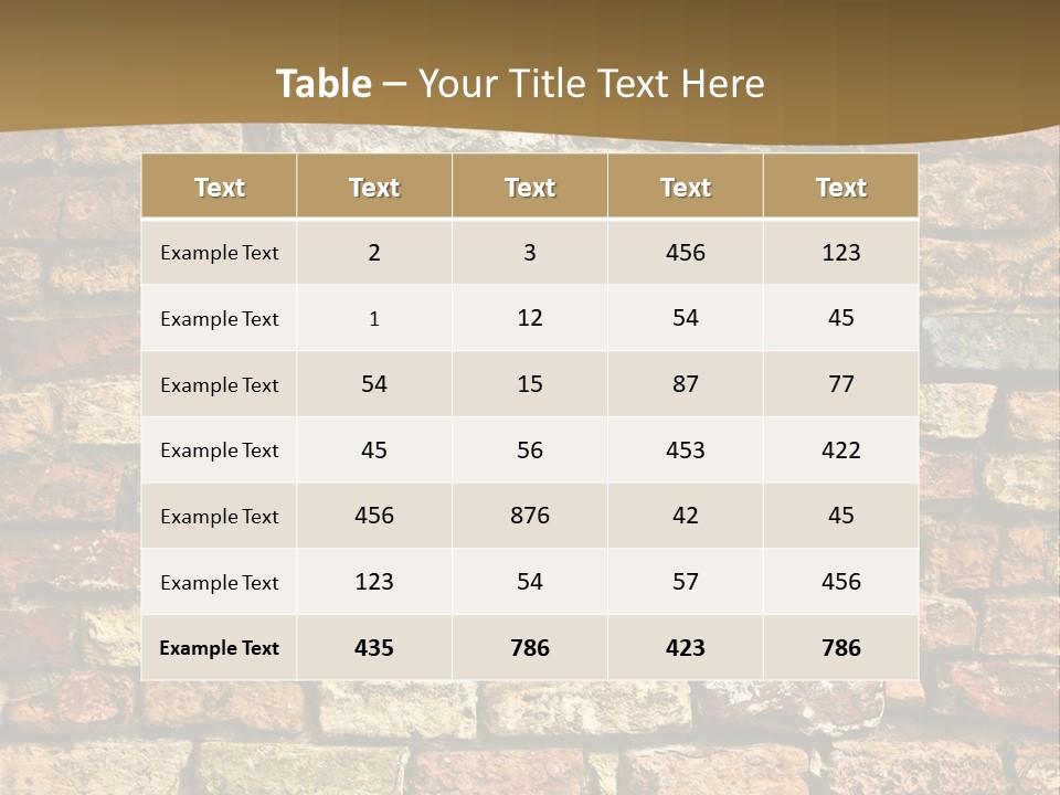 Old Wall 2 PowerPoint Template