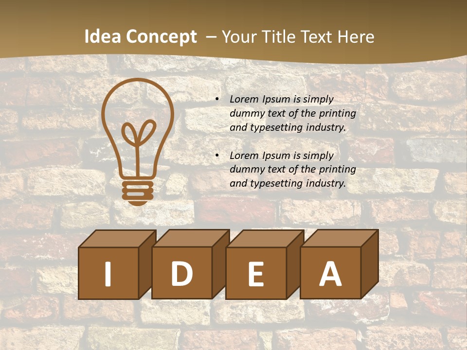 Old Wall 2 PowerPoint Template