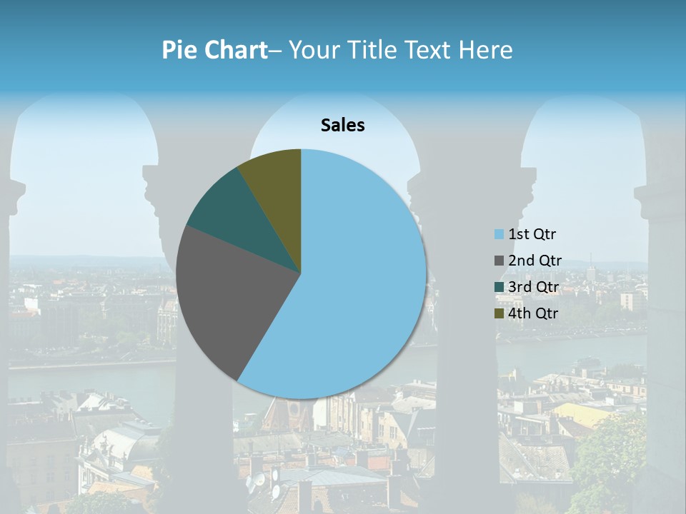 Budapest Panorama - Hungarian Capital Viewed Trough Arches PowerPoint Template