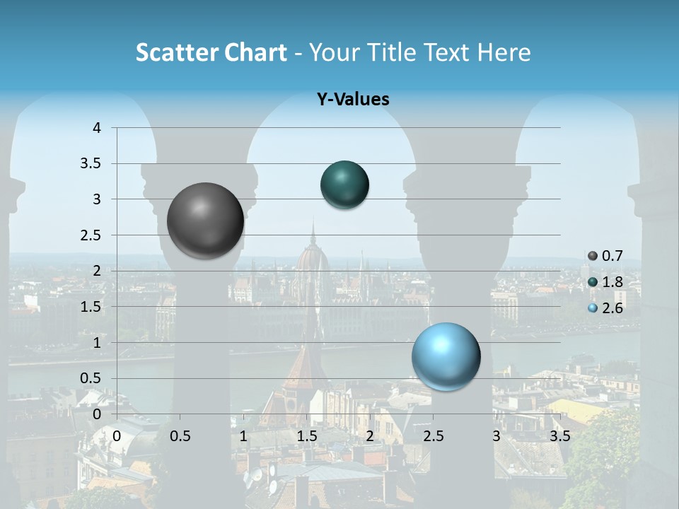 Budapest Panorama - Hungarian Capital Viewed Trough Arches PowerPoint Template