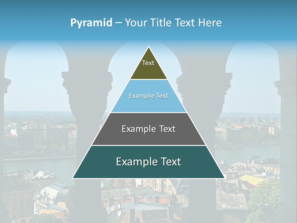 Budapest Panorama - Hungarian Capital Viewed Trough Arches PowerPoint Template