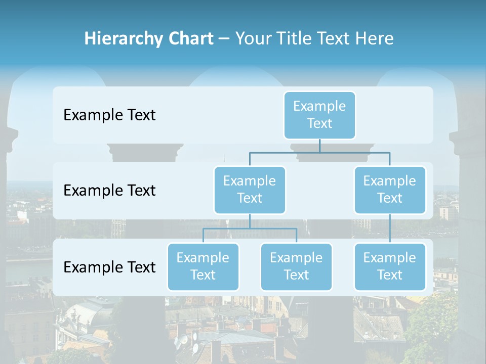 Budapest Panorama - Hungarian Capital Viewed Trough Arches PowerPoint Template