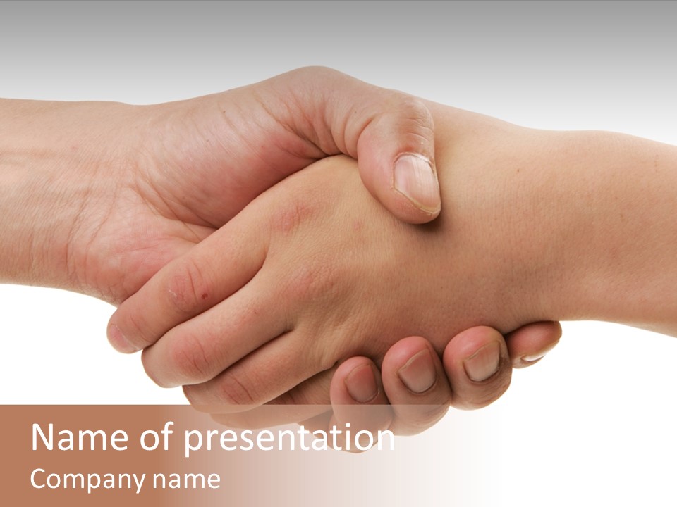 Handshake PowerPoint Template