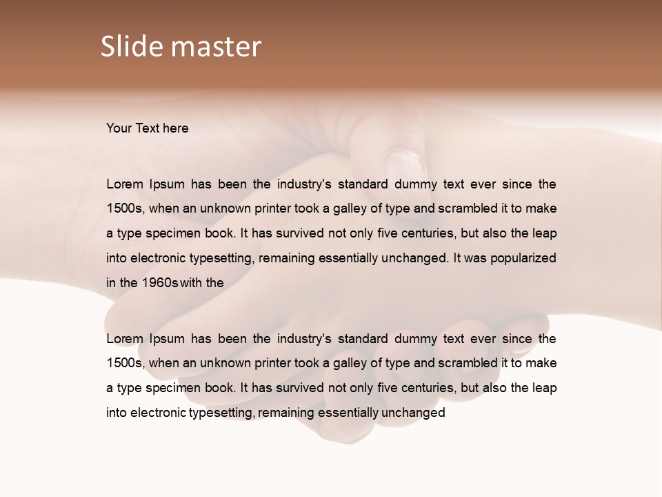 Handshake PowerPoint Template