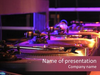 Dj's Music Equipment PowerPoint Template