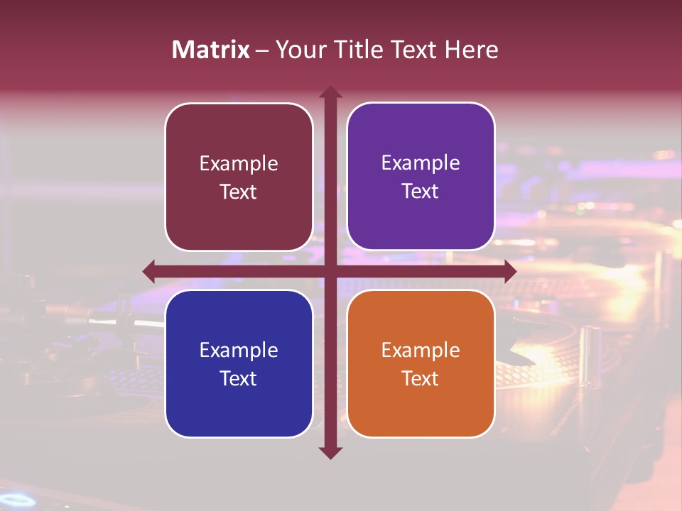 Dj's Music Equipment PowerPoint Template