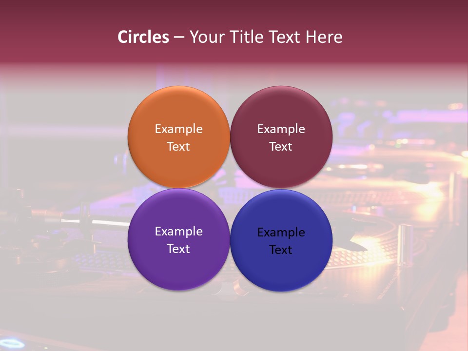 Dj's Music Equipment PowerPoint Template