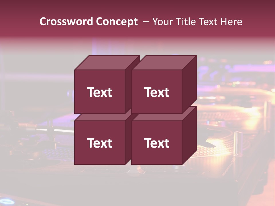 Dj's Music Equipment PowerPoint Template
