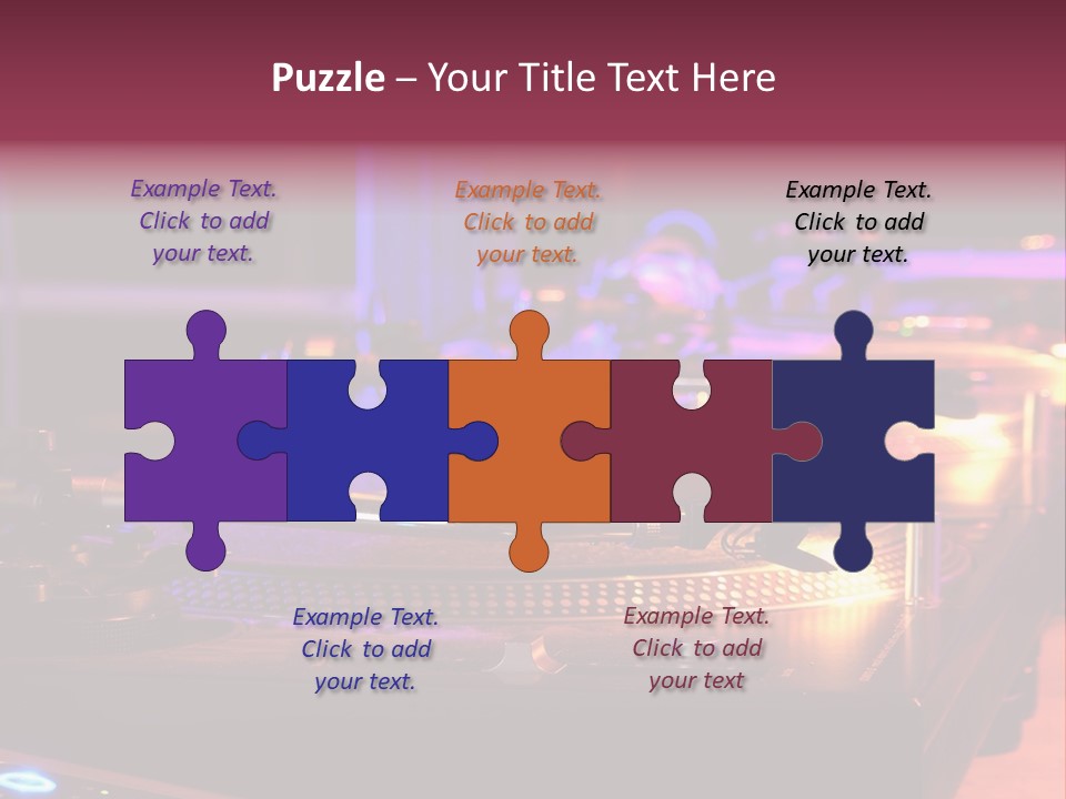 Dj's Music Equipment PowerPoint Template