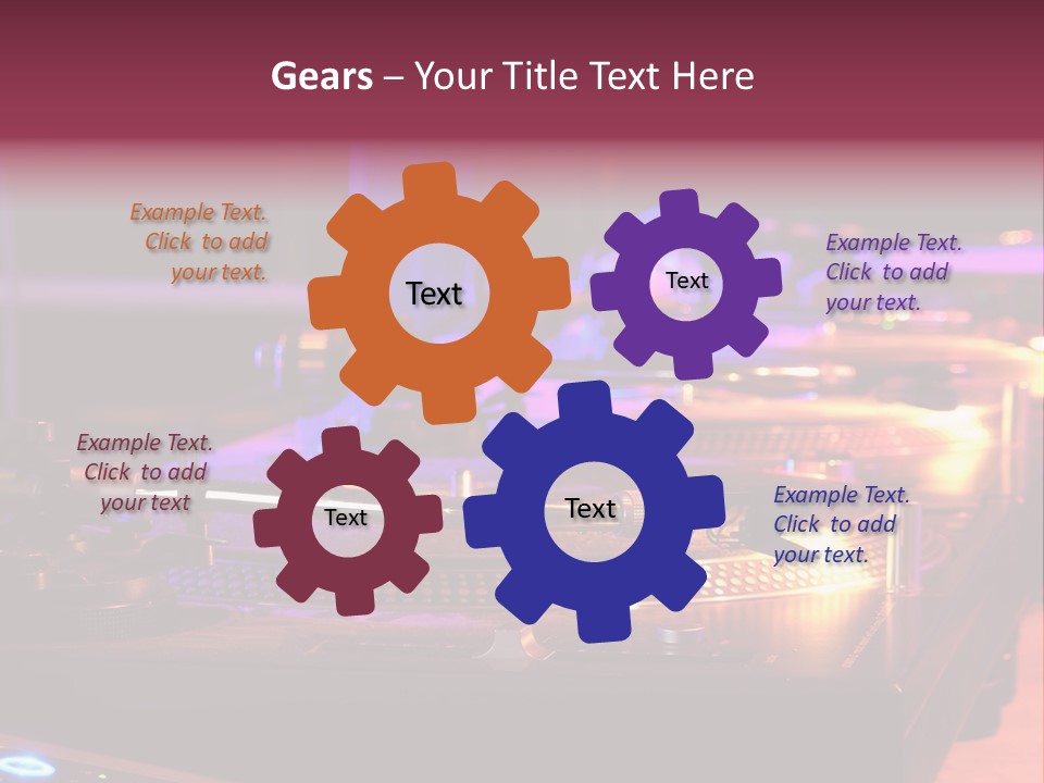 Dj's Music Equipment PowerPoint Template