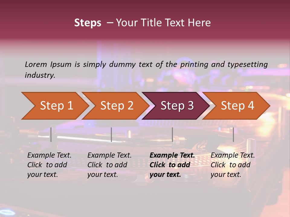 Dj's Music Equipment PowerPoint Template