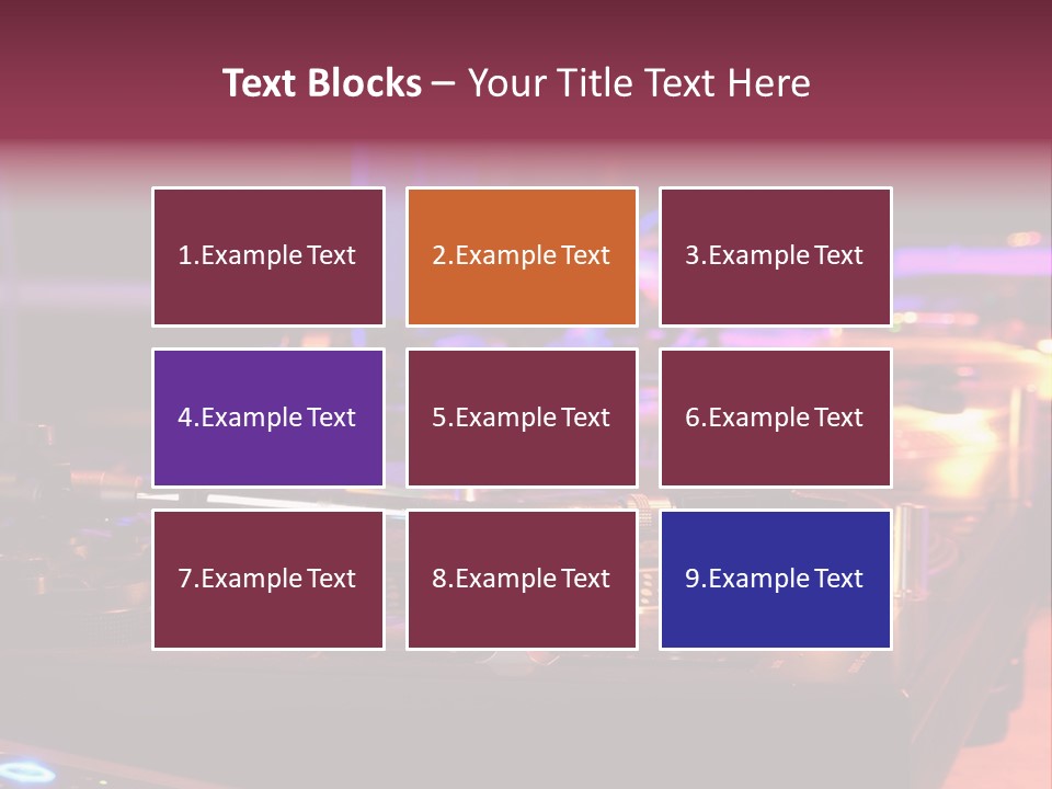 Dj's Music Equipment PowerPoint Template