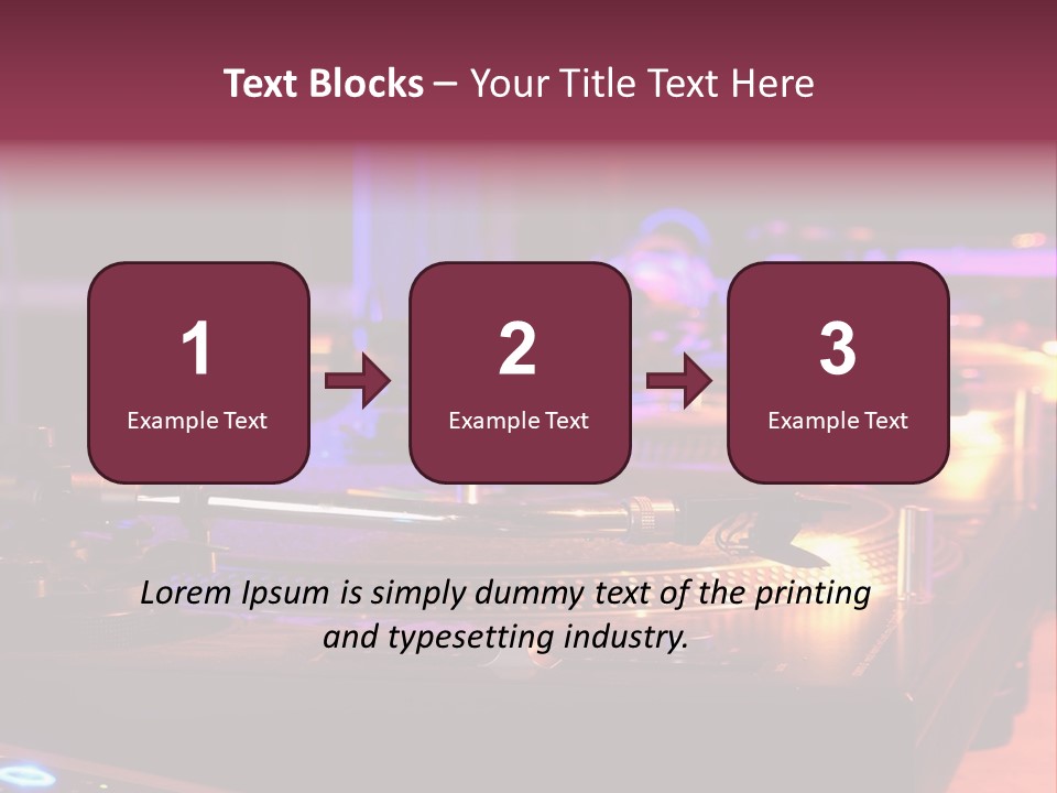 Dj's Music Equipment PowerPoint Template