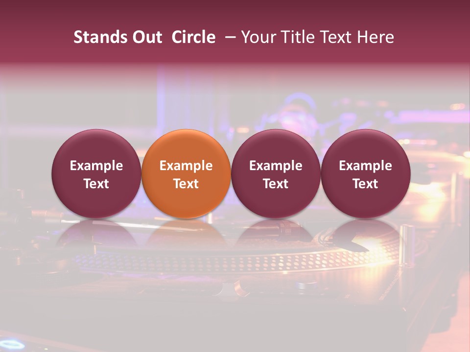 Dj's Music Equipment PowerPoint Template