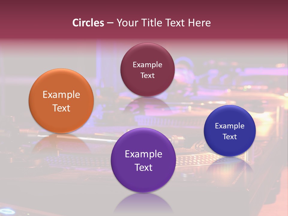 Dj's Music Equipment PowerPoint Template