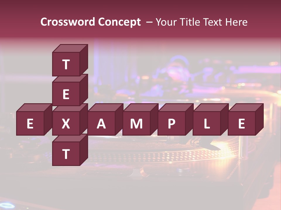 Dj's Music Equipment PowerPoint Template