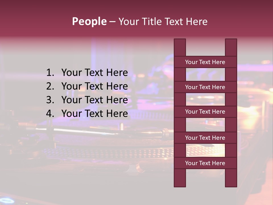 Dj's Music Equipment PowerPoint Template
