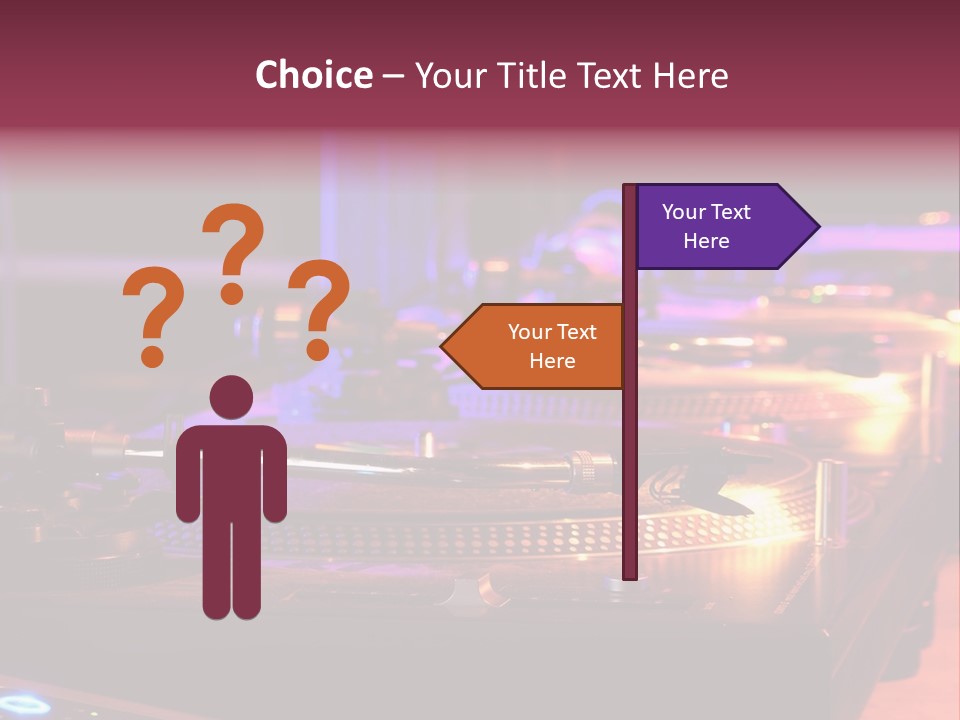Dj's Music Equipment PowerPoint Template