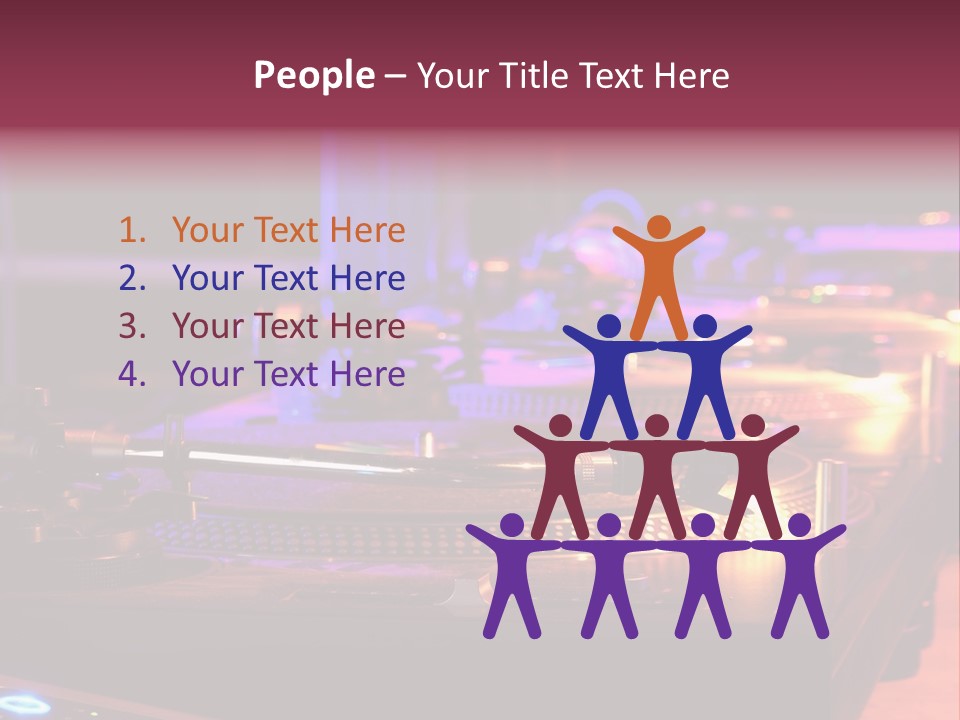 Dj's Music Equipment PowerPoint Template