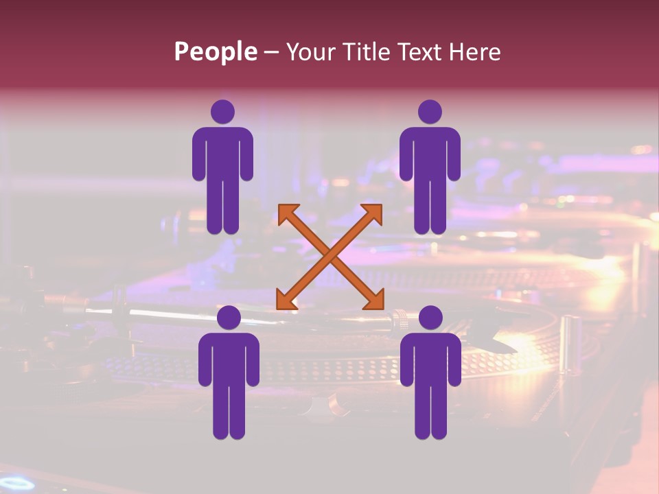 Dj's Music Equipment PowerPoint Template