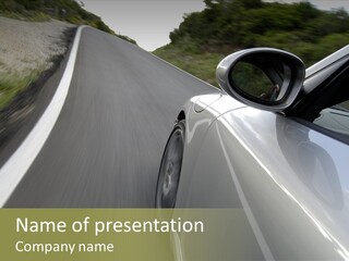The New 997 Porsche Turbo PowerPoint Template