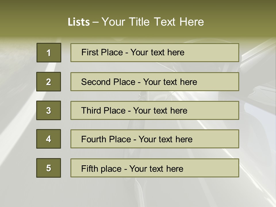 The New 997 Porsche Turbo PowerPoint Template
