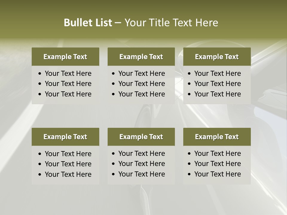 The New 997 Porsche Turbo PowerPoint Template