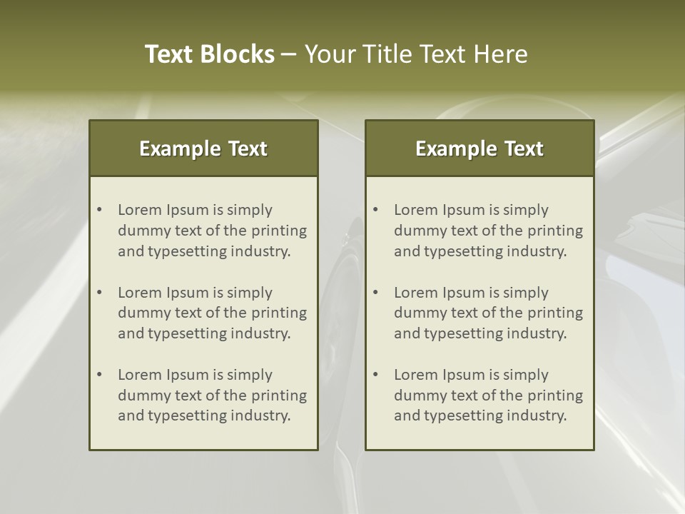 The New 997 Porsche Turbo PowerPoint Template