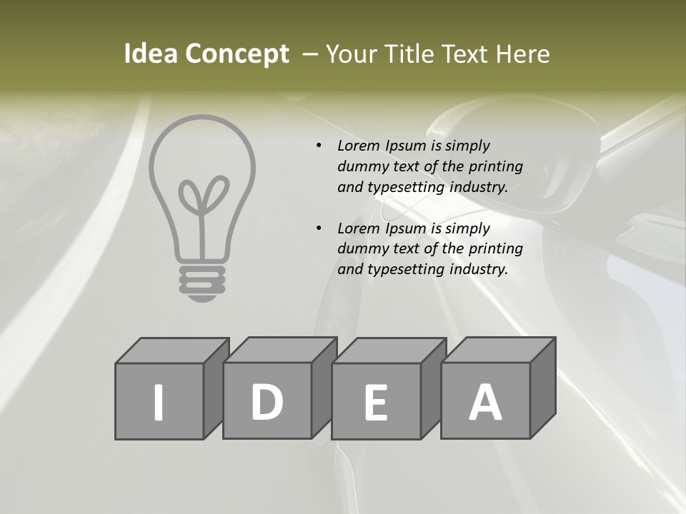 The New 997 Porsche Turbo PowerPoint Template